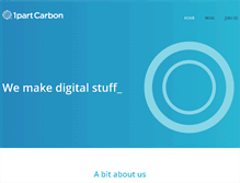 Tablet Screenshot of 1partcarbon.com